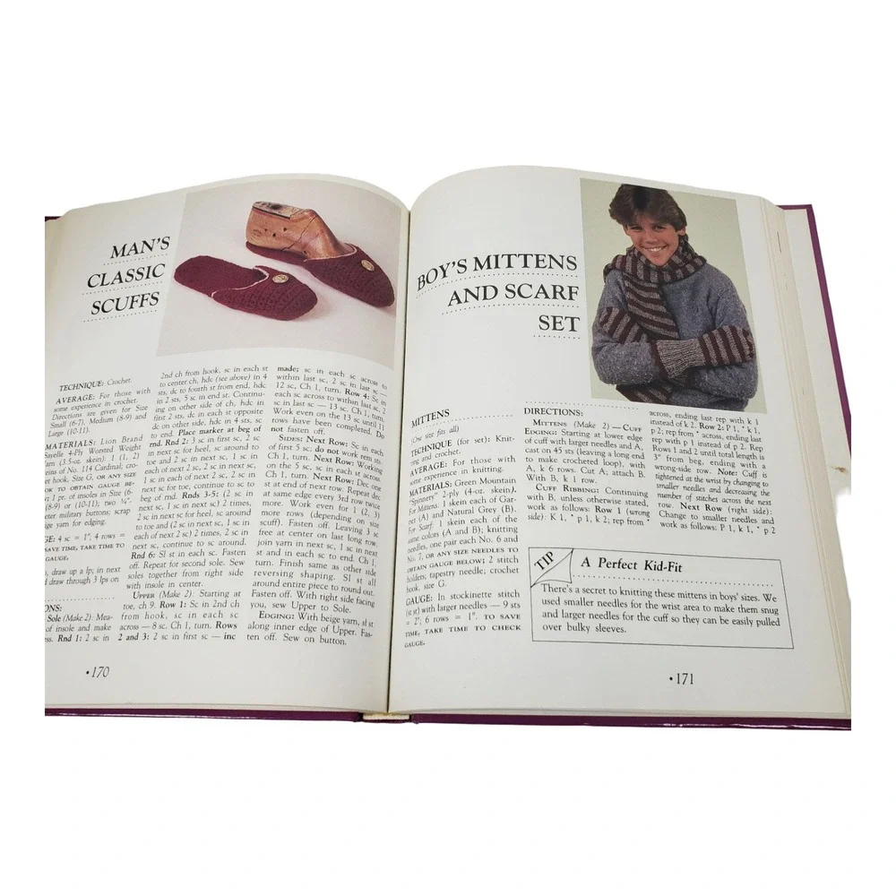Family Circle Favorite Needlecrafts Vintage Hardcover Knitting Crochet Patterns